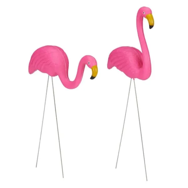 Havefigur-sæt, Flamingo, 70x31,5x7,5 cm, Pink Havedekorationer