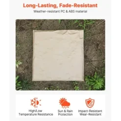 Best Havefliser, 39,5x39,5x2,6 cm, Beige, Plast Havedekorationer