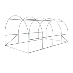 Drivhus^Havefolietunnel 400 x 250 x 200 cm, med transparent UV-12 folie