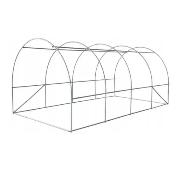 Drivhus^Havefolietunnel 400 x 250 x 200 cm, med transparent UV-12 folie