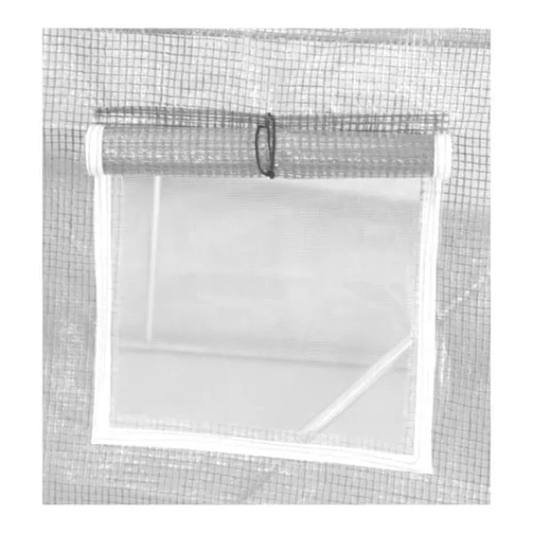 Drivhus^Havefolietunnel 400 x 250 x 200 cm, med transparent UV-12 folie