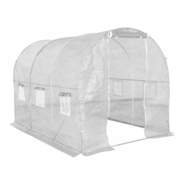 Drivhus^Havefolietunnel 300 x 200 x 200 cm, med gennemsigtig UV-12 folie