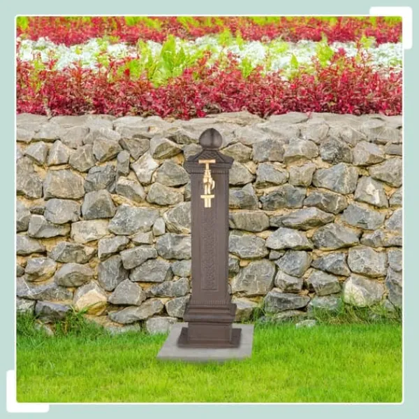 Outlet Havefontæne, Antik Søjle, 47x14x18,5 cm Springvand & Damme