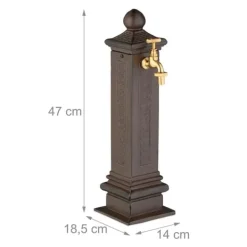 Outlet Havefontæne, Antik Søjle, 47x14x18,5 cm Springvand & Damme