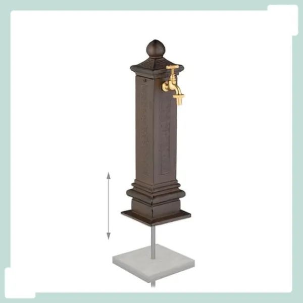 Outlet Havefontæne, Antik Søjle, 47x14x18,5 cm Springvand & Damme