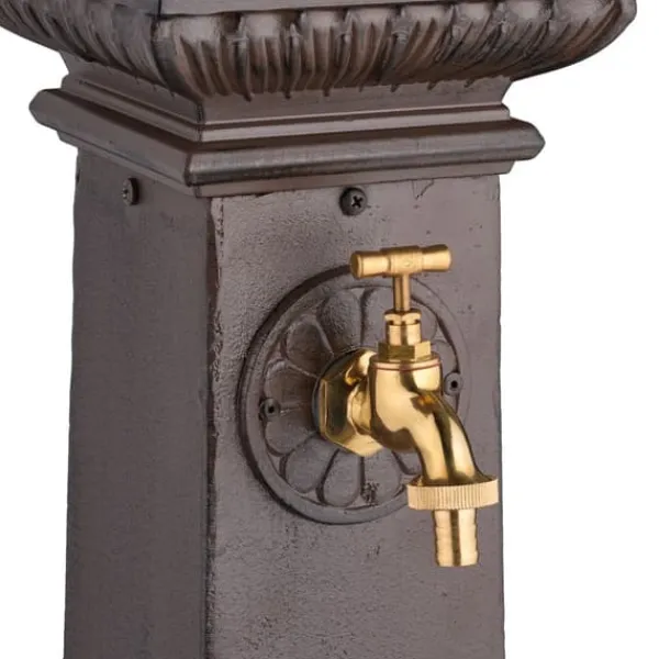 Springvand & Damme^Havefontæne, 100x44.5x38 cm, Brun