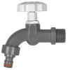 Havehane, paddehattetype, 1/2" lavet af plastik Vanding