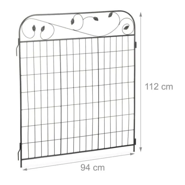 Buer, Spalier, Lysthuse Uden Tag^Havehegn, 140x94x1 cm, Sort