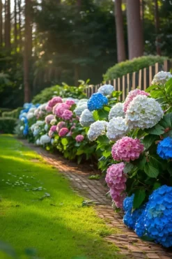 Sale Havehortensia - Sæt med 6 - Hydrangea macrophylla - Højde 25-40cm - ⌀9cm Blomster