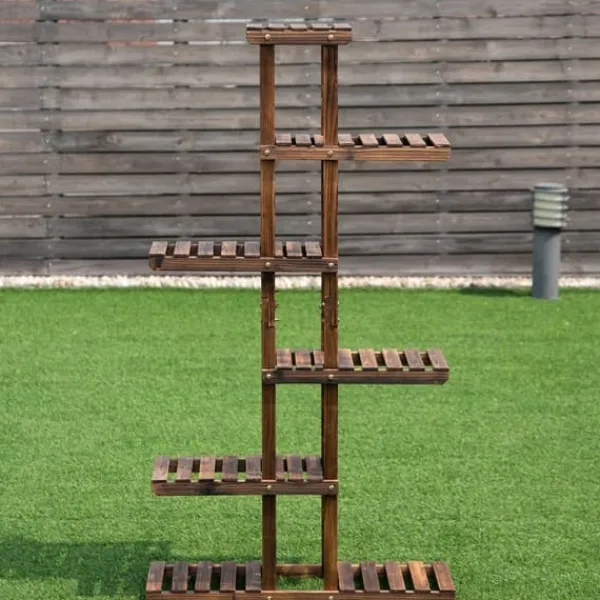 Online Havehyld i træ, 75x25x141 cm Plantestativer