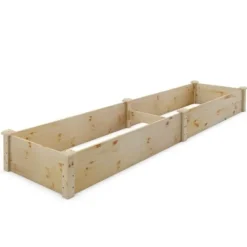 Best Havekøkkenbed, 240x60x25 cm, Naturfarvet Plantningsbænke