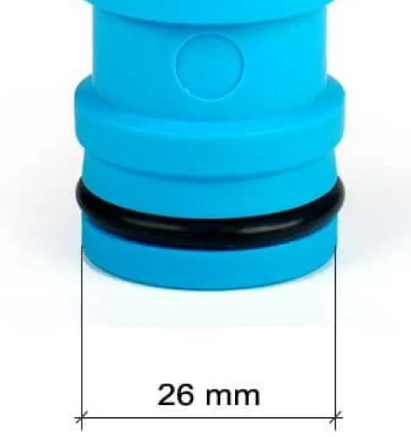 Vanding^Haveklyverforbindelse 1"x1/2" (eller 3/4"") til 1" system