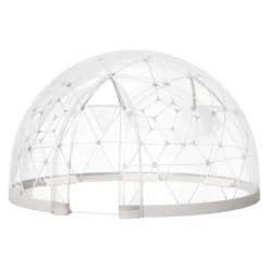 Online Havekuppel til haven, 360x220 cm, Hvid, PVC Telte & Lysthuse