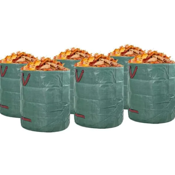 Havekurve^Havematerialeposer 12 stk - Praktiske haveaffaldsposer | Farve: Grøn | Størrelse: 67x67x75.5 cm