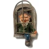 Havedekorationer^Havenissevedhæng, gnomeharpiks håndværksornament, udendørs havedekoration skulptur håndværk