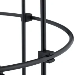 Krukker & Plantebeholdere^Haveobelisk, sæt med 2 metal planteunderstøtninger, 103x20 cm, sort