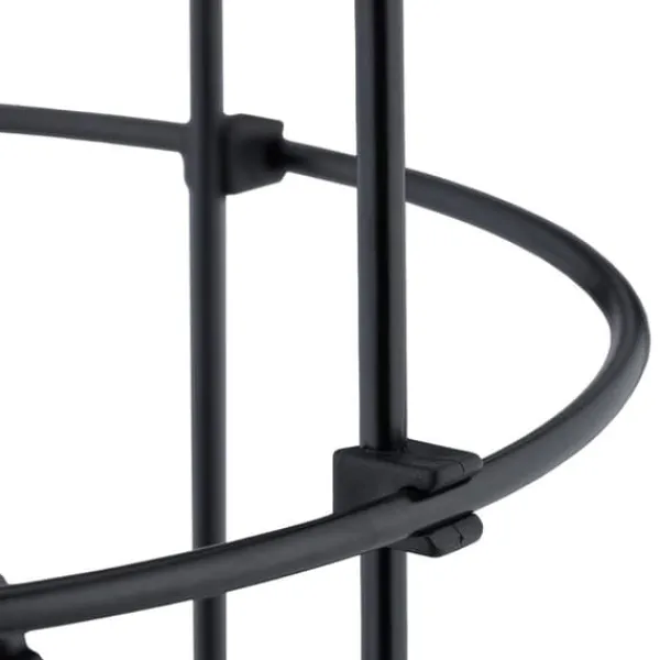 Krukker & Plantebeholdere^Haveobelisk, sæt med 2 metal planteunderstøtninger, 103x20 cm, sort
