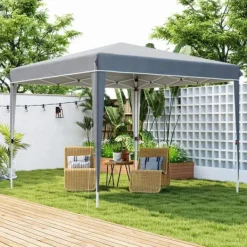 Clearance Havepavillon Kane 3 × 3 m, lysegrå Telte & Lysthuse