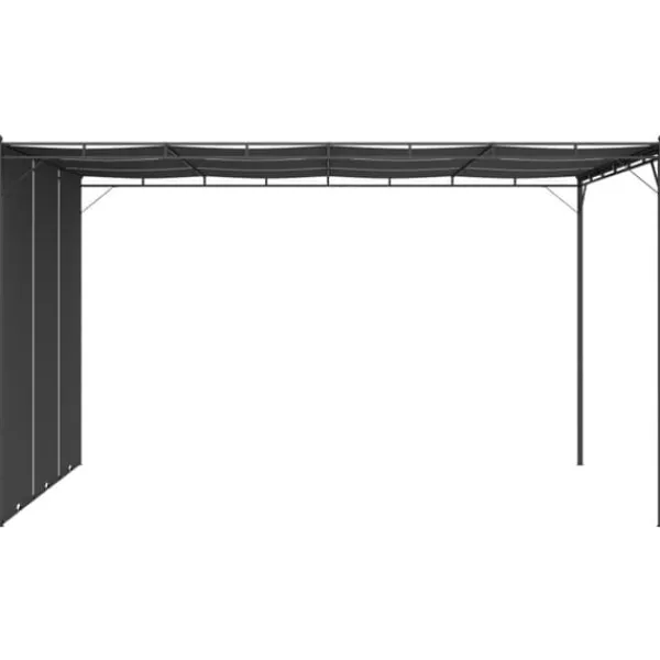 Best Havepavillon med gardin 4x3x2,25 m antracitgrå - Markise - Markiser - Home & Living Buer, Spalier, Lysthuse Uden Tag