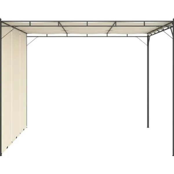 Sale Havepavillon med gardin 3x3x2,25m cremefarvet - Markise - Markiser - Home & Living Buer, Spalier, Lysthuse Uden Tag