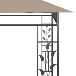 Best Havepavillon med myggenet - 6x3x2,73 m | Farve: Gråbrun | Vægt: 180 g/m² Telte & Lysthuse