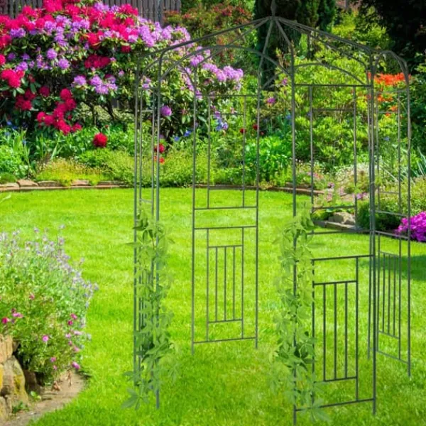 Buer, Spalier, Lysthuse Uden Tag^Havepavillon, Metal Rosenpavillon, 250x160x160 cm