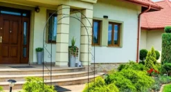 Online Havepergola, Elegant Metalbue, Velegnet til Klatreplanter,sort Buer, Spalier, Lysthuse Uden Tag