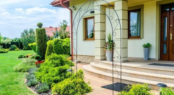 Online Havepergola, Elegant Metalbue, Velegnet til Klatreplanter,sort Buer, Spalier, Lysthuse Uden Tag
