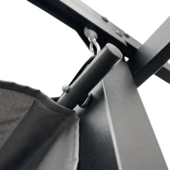 Buer, Spalier, Lysthuse Uden Tag^Havepergola 3x4 m stål 2,4 m vandtæt med 4 sidemarkiser