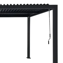 Clearance HAVEPergola 3x4m justerbart lameltag ANTRACIT terrasse ALUMINIUM Buer, Spalier, Lysthuse Uden Tag