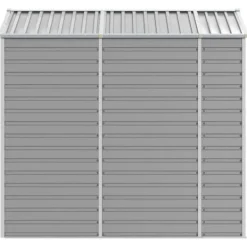 Sale Haveskur i galvaniseret stål - Multifunktionel opbevaring | Størrelse: 191x215x198 cm | Farve: Lysegrå Skure, Garager & Carports