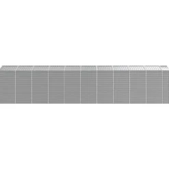 Hot Haveskur i galvaniseret stål - Multifunktionelt udendørs opbevaringsskur | Størrelse: 191x89x198 cm | Farve: Lysegrå Skure, Garager & Carports