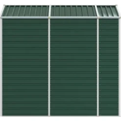 Skure, Garager & Carports^Haveskur i galvaniseret stål - Udendørs opbevaring | Farve: Grøn | Størrelse: 191x215x198 cm