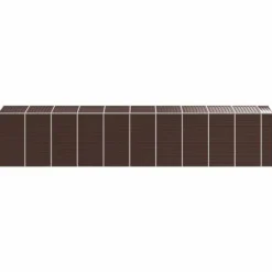 Haveskur i galvaniseret stål - Multifunktionel opbevaring | Farve: Brun | Størrelse: 191x89,5x198 cm Skure, Garager & Carports