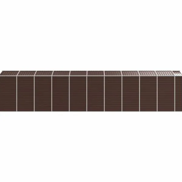 Haveskur i galvaniseret stål - Multifunktionel opbevaring | Farve: Brun | Størrelse: 191x89,5x198 cm Skure, Garager & Carports