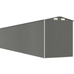 Haveskur i galvaniseret stål - Rummelig opbevaringsløsning | Farve: Lysegrå | Størrelse: 192x102x223 cm Skure, Garager & Carports