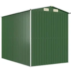 Skure, Garager & Carports^Haveskur i galvaniseret stål til værktøj og haven | Farve: Grøn | Størrelse: 192x274x223 cm