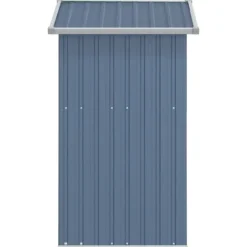 Discount Haveskur i galvaniseret stål - Rummelig opbevaring | Farve: Grå | Størrelse: 126x97,5x177 cm Skure, Garager & Carports