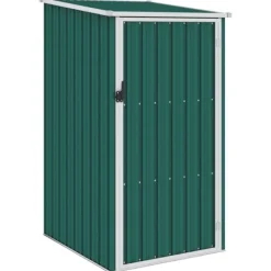 Skure, Garager & Carports^Haveskur i galvaniseret stål - Opbevaringsskur | Farve: Grøn | Størrelse: 87x98x159 cm