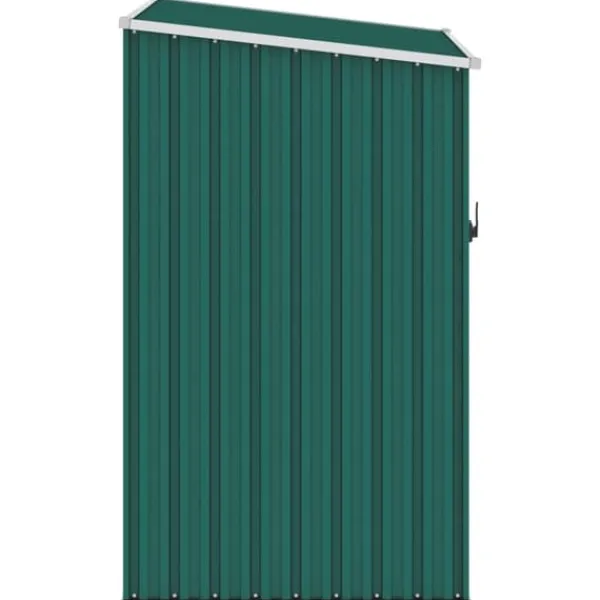 Skure, Garager & Carports^Haveskur i galvaniseret stål - Opbevaringsskur | Farve: Grøn | Størrelse: 87x98x159 cm
