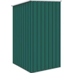Skure, Garager & Carports^Haveskur i galvaniseret stål - Opbevaringsskur | Farve: Grøn | Størrelse: 87x98x159 cm