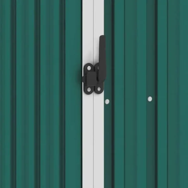 Skure, Garager & Carports^Haveskur i galvaniseret stål - Opbevaringsskur | Farve: Grøn | Størrelse: 87x98x159 cm