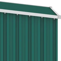Skure, Garager & Carports^Haveskur i galvaniseret stål - Opbevaringsskur | Farve: Grøn | Størrelse: 87x98x159 cm