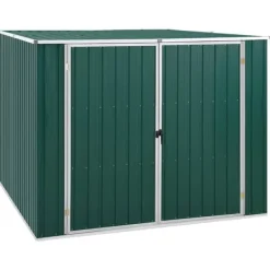 Online Haveskur i galvaniseret stål til opbevaring | L: 195 cm | B: 198 cm | H: 159 cm | Farve: Grøn Skure, Garager & Carports