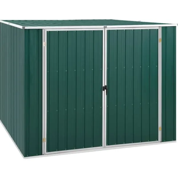 Online Haveskur i galvaniseret stål til opbevaring | L: 195 cm | B: 198 cm | H: 159 cm | Farve: Grøn Skure, Garager & Carports