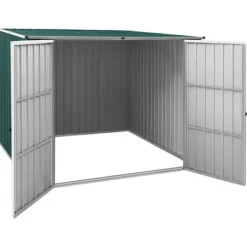 Online Haveskur i galvaniseret stål til opbevaring | L: 195 cm | B: 198 cm | H: 159 cm | Farve: Grøn Skure, Garager & Carports