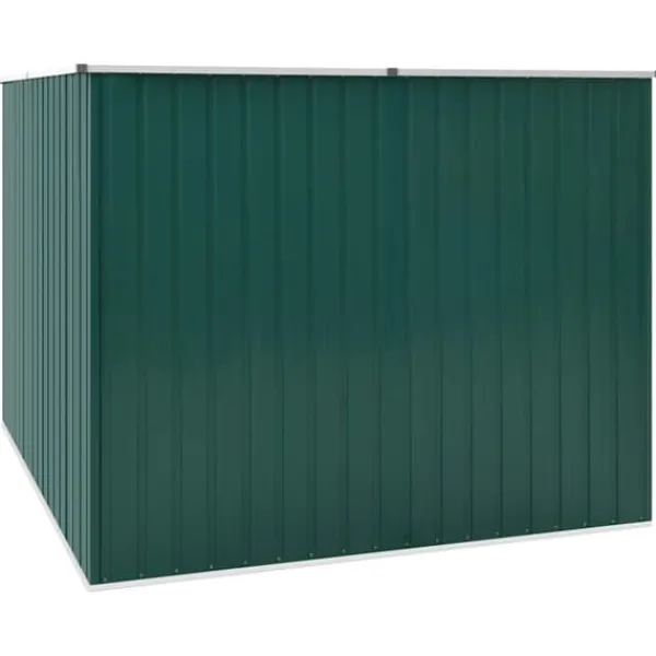 Online Haveskur i galvaniseret stål til opbevaring | L: 195 cm | B: 198 cm | H: 159 cm | Farve: Grøn Skure, Garager & Carports