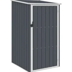 Skure, Garager & Carports^Haveskur i galvaniseret stål - Vejrbestandigt og holdbart | Størrelse: 87x98x159 cm | Farve: Antracitgrå