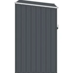 Skure, Garager & Carports^Haveskur i galvaniseret stål - Vejrbestandigt og holdbart | Størrelse: 87x98x159 cm | Farve: Antracitgrå