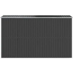 Skure, Garager & Carports^Haveskur i galvaniseret stål - Rummelig opbevaringsløsning | Farve: Antracitgrå | Størrelse: 192x357x223 cm